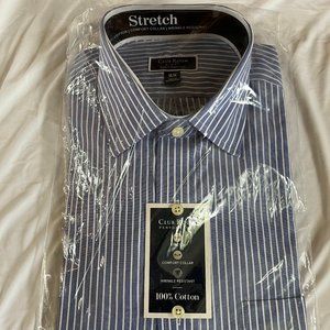 *NEW W/ TAGS* Club Room Slim Fit Men's Button-Down Shirt Size 16.5/34-35